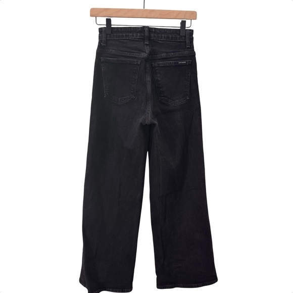 Eve Denim The Charlotte in "Noir" High Rise Wide Leg Black Jeans Size 26 - Picture 10 of 14